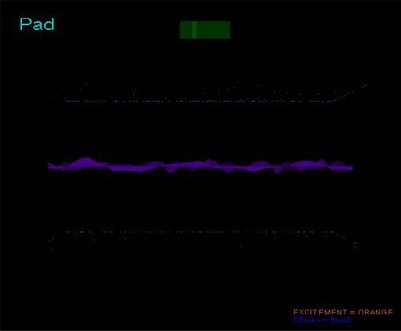 MIND MUSIC Visualisierung in blau